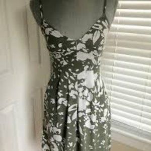 American Eagle Green & White Dress